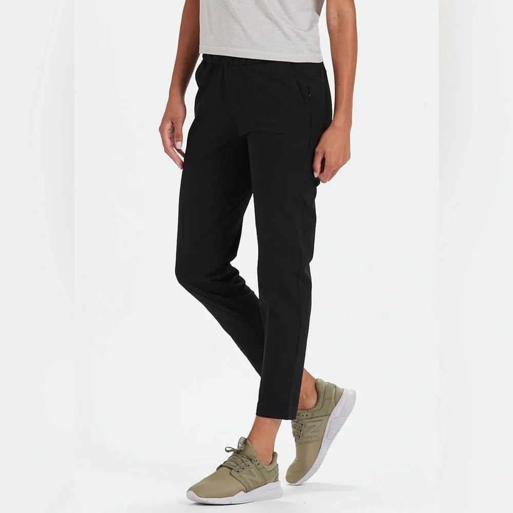 NWT Vuori Wayfarer Pants Tapered Women’s X- Small MSRP $98 Black - Picture 8 of 11